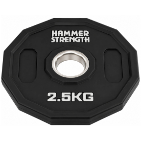 Блины диски полиуретановые 2 Handle металлическая втулка HAMMER STRENGHT TA-9986-2_5 ø50мм 2,5кг черный