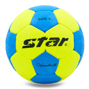 М'яч для гандболу STAR Outdoor JMC03002 №3 PU блакитний-жовтий