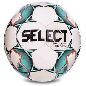 М'яч футбольний SELECT BRILLANT REPLICA BRILLANT-REP-WG №5 білий-зелений