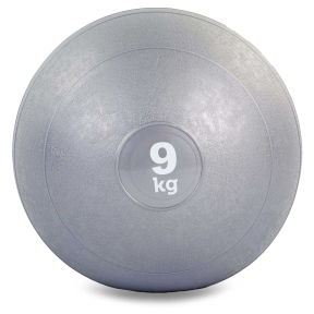 Мяч медицинский слэмбол для кроссфита Record SLAM BALL FI-5165-9 9кг серый