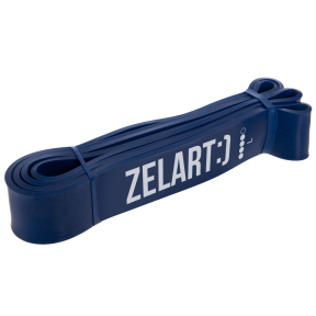Резина петля для подтягиваний и тренировок лента силовая Zelart POWER BANDS FI-0889-4 25-57кг синий