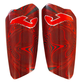 Щитки футбольные с держателем щитков в комплекте Joma SPARTAN 401674-106 S-L красный-черный