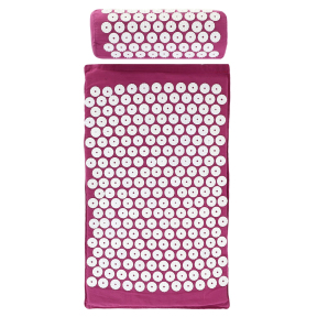 Набір масажний акупунктурний Аплікатор Кузнєцова 2в1 килимок та валик Acupressure mat SP-Sport FI-0134