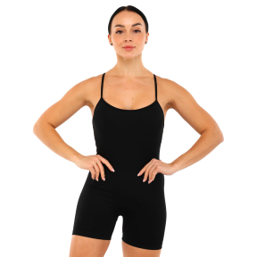 Комбінезон жіночий спортивний з шортами безшовний з ефектом пуш-ап Domino 103720 S-L кольори в асортименті
