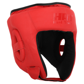 Шлем боксерский открытый кожаный HARD TOUCH BO-4232 S-XL цвета в ассортименте