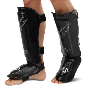 Захист гомілки та стопи для єдиноборств HARD TOUCH BO-5240 S-XL чорний