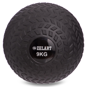 Мяч медицинский слэмбол для кроссфита Record SLAM BALL FI-5729-9 9кг черный