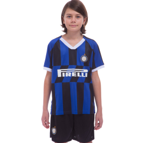 Форма футбольная детская с символикой футбольного клуба INTER MILAN домашняя 2020 SP-Planeta CO-0996 6-14 лет синий-черный