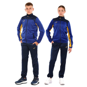 Костюм спортивний дитячий кофта на блискавці та штани Joma NEW METAVERSE 500752-728 4XS-XS синій-темно-синій