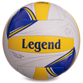 Мяч волейбольный LEGEND LG0144 №5 PU белый-желтый-синий