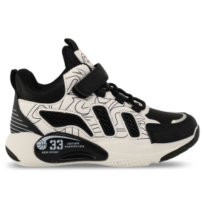 Кросівки дитячі баскетбольні SP-Sport E2410-2 розмір 32-37 білий-чорний