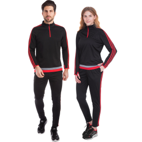 Костюм спортивный лонгслив на молнии и брюки LIDONG LD-2001 M-3XL цвета в ассортименте