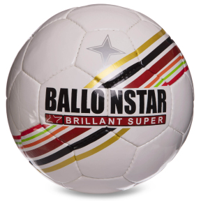 М'яч футбольний BALLONSTAR BRILLANT SUPER FB-5415-3 №5 PU різнокольоровий