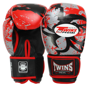 Перчатки боксерские кожаные TWN TRIBAL BO-9952 10-14унций цвета в ассортименте