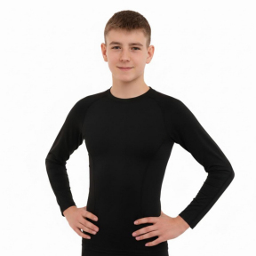 Лонгслів компресійний дитячий спортивний LIDONG LD-1303T 4XS-XS чорний