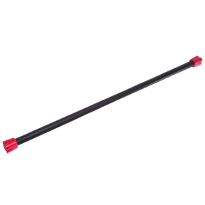 Палка гимнастическая Бодибар Body Bar Zelart FI-0274-3 вес 3кг черный-красный