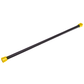 Палка гимнастическая Бодибар Body Bar Zelart FI-0274-4 вес 4кг черный-желтый