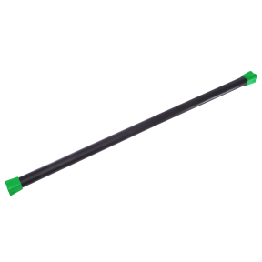 Палка гимнастическая Бодибар Body Bar Zelart FI-0274-7 вес 7кг черный-зеленый