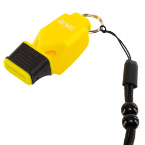 Свисток спортивний суддівський пластиковий зі шнурком A0032 ACME кольори в асортименті