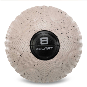 Слэмбол мяч набивной для кроссфита и фитнеса Slam Ball Zelart FI-4905-8 8кг черный