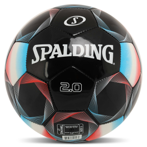 Мяч футбольный SPALDING 2.0 66005Z №5 PU черный-голубой