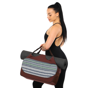 Сумка для йоги KINDFOLK Yoga bag SP-Sport FI-8366-3 сірий-синій