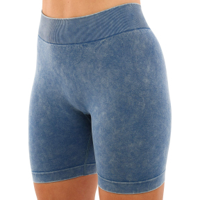 Фитнес-шорты женские бесшовные высокие с эффектом пуш-ап мраморные тай-дай Domino CO-G0004-SH S-L цвета в ассортименте