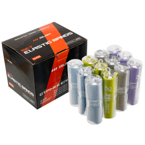 Набор лент эластичных для фитнеса и йоги Record FI-7796 12шт цвета в ассортименте