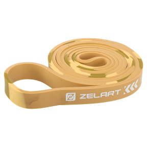 Гума петля для підтягувань та тренувань стрічка силова Zelart POWER BANDS FI-7695-2 хакі-камуфляж