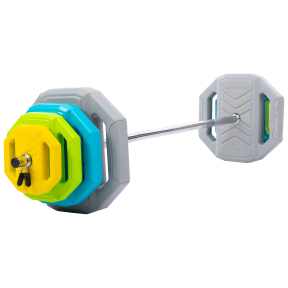 Штанга для фітнесу (фітнес памп) LiveUp LP8035-40 довжина-1,4м 28мм 40кг різнокольоровий