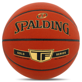 Мяч баскетбольный Composite Leather SPALDING TF GOLD 76857Z №7 оранжевый