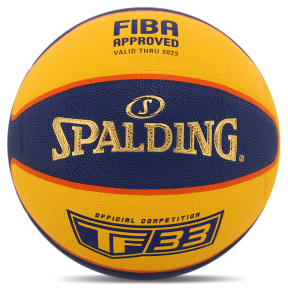 М'яч баскетбольний SPALDING TF 33 GOLD 76862Z розмір 6 синій-жовтий