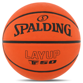 М'яч баскетбольний гумовий SPALDING LAYUP TF-50 84332Z розмір 7 помаранчевий