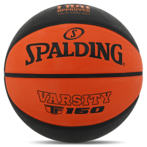 М'яч баскетбольний гумовий SPALDING 84621Z VARSITY FIBA ​​TF 150 розмір 6 помаранчевий-чорний