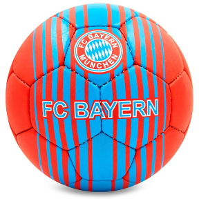 Мяч футбольный BAYERN MUNCHEN BALLONSTAR FB-6693 №5 красный-голубой
