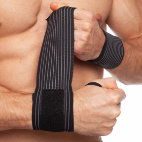 Бинти кистьові для жиму STRENGTH WRIST WRAPS MUTE 9002 2шт чорний