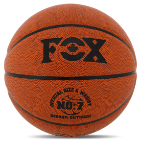 М'яч баскетбольний PU FOX BA-8974 Indoor/Outdoor №7 помаранчевий