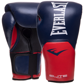 Боксерські рукавиці EVERLAST PRO STYLE ELITE P00001204 16 унцій темно-синій-червоний