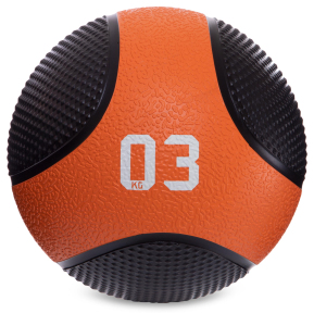 Мяч медицинский медбол Zelart Medicine Ball FI-2824-3 3кг черный