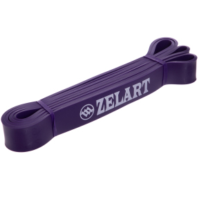 Резина петля для подтягиваний и тренировок лента силовая Zelart POWER BANDS FI-941-6 фиолетовый