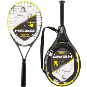 Ракетка для большого тенниса 27" HEAD Tour Pro 230384-4 grip-4 желтый-черный