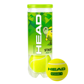 Мячи для большого тенниса HEAD Stage 1 578413 3шт салатовый