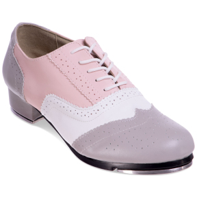 Туфлі для степу та чечітки Zelart DN-3684 розмір 34-45 сірий-рожевий