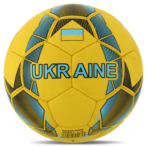 М'яч футбольний UKRAINE BALLONSTAR FB-7984 №5 жовтий-синій