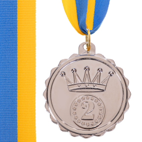 Медаль спортивная с лентой SP-Sport KING C-3178 ø5см золото, серебро, бронза