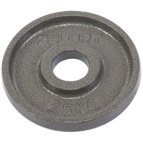 Блини (диски) сталеві d-52мм Zelart TA-7792-2_5 2,5 кг сірий