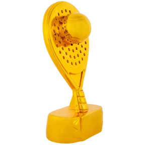 Статуэтка наградная спортивная Ракетка для падел-тенниса SP-Sport HX6025-B2 размер 20х12х5,5см золото