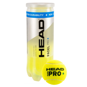 Мяч для падел тенниса HEAD Padel Pro+ 540203 3шт салатовый