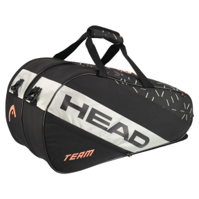 Теннисная сумка для ракеток падел тенниса на 6 ракеток HEAD Team Padel 262254  61,5x31,5x31см черный