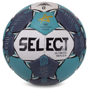 М'яч для гандболу SELECT HB-3654-0 №0 PVC м'ятний-сірий